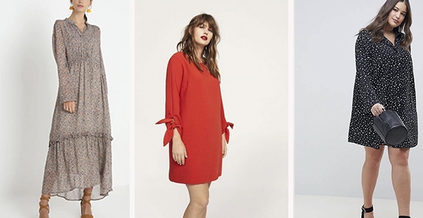 mujeres con vestidos para esconder la barriga