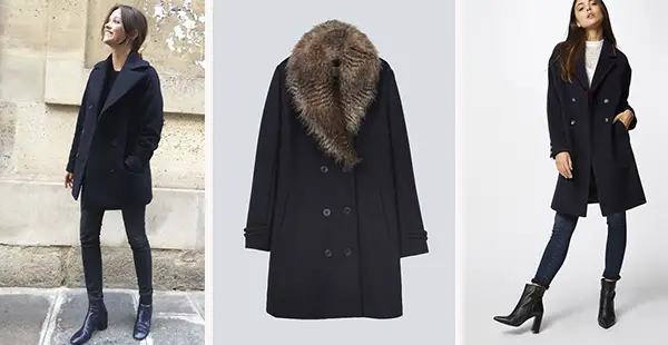 mujeres con un buen abrigo para el invierno pea coat