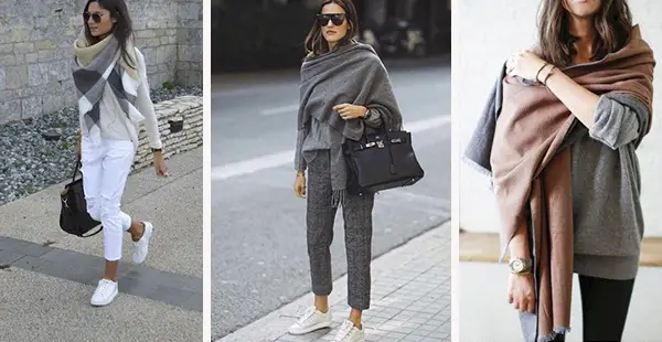 cómo vestir en casa bufanda