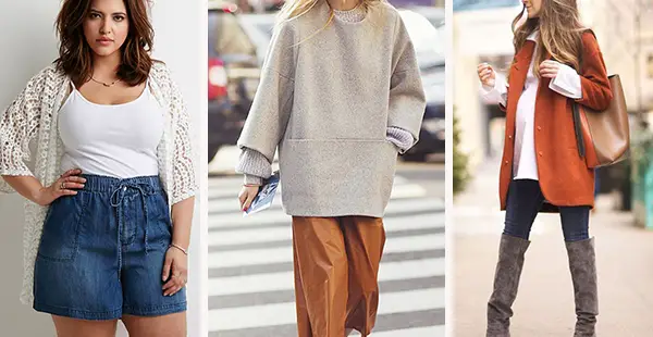 mujeres usando superposiciones de ropa : tops + chaquetas + suéter