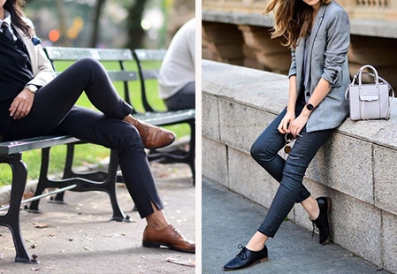 Ser elegante en zapatos oxford