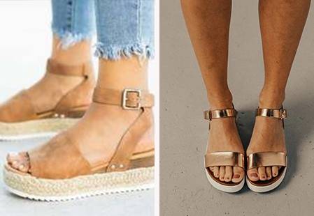 Ser elegante en zapatos con plataforma